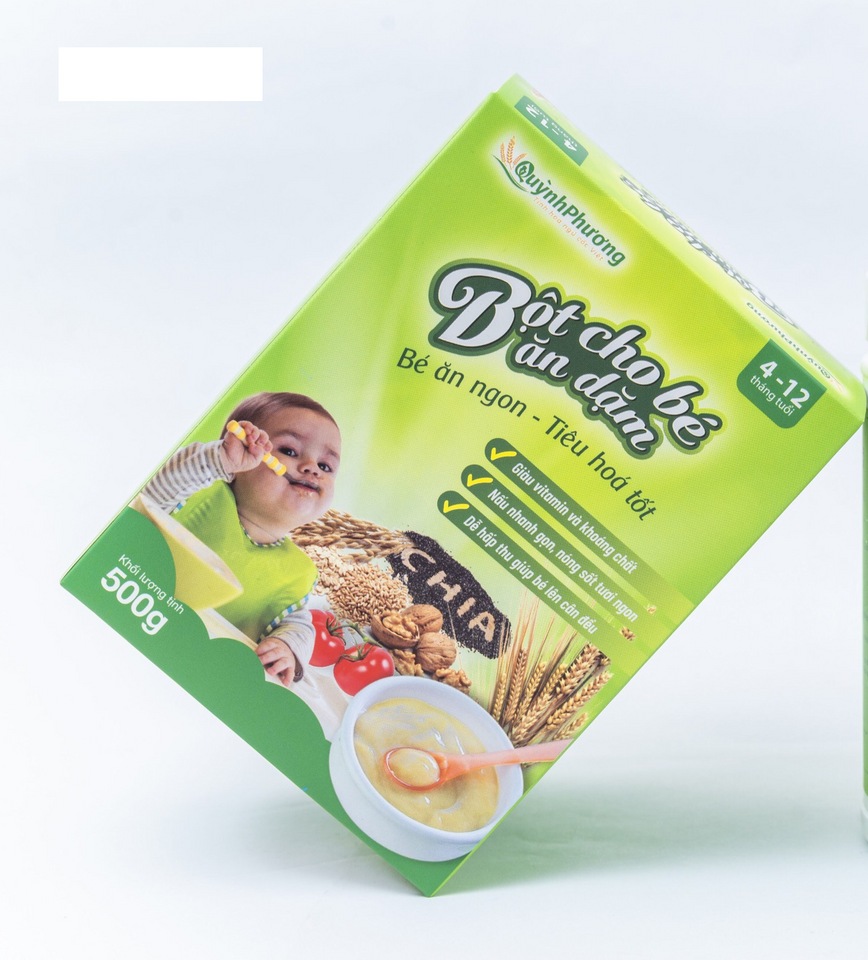 Bột nấu ăn dặm cho bé Quỳnh Phương