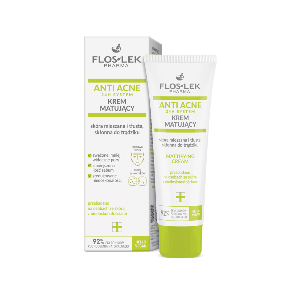 Kem dưỡng cho da dầu mụn Floslek Anti Acne Mattifying Cream