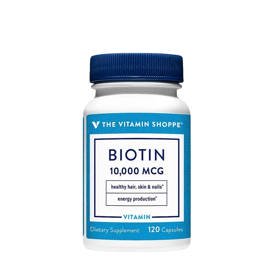(Hàng nhập khẩu) Viên uống hỗ trợ khỏe da, tóc, móng The Vitamin Shoppe Biotin 10000mcg