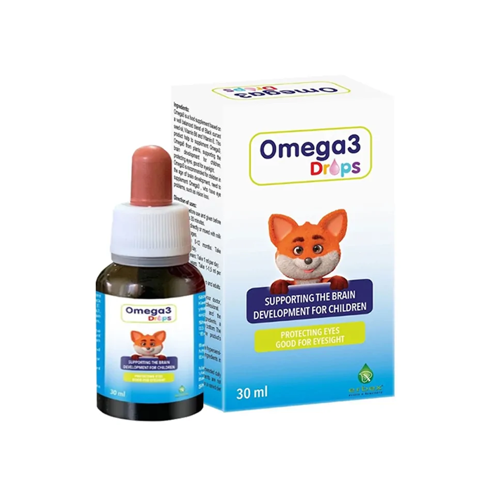 (Hàng nhập khẩu) Omega 3 dạng giọt Erbex cho bé từ sơ sinh