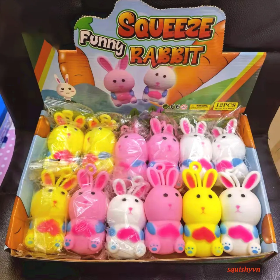 THỎ RABBIT mềm dẻo⚡ HOT TREND ⚡ Squishy Mochi Cute, Đồ Chơi Xả Stress ...