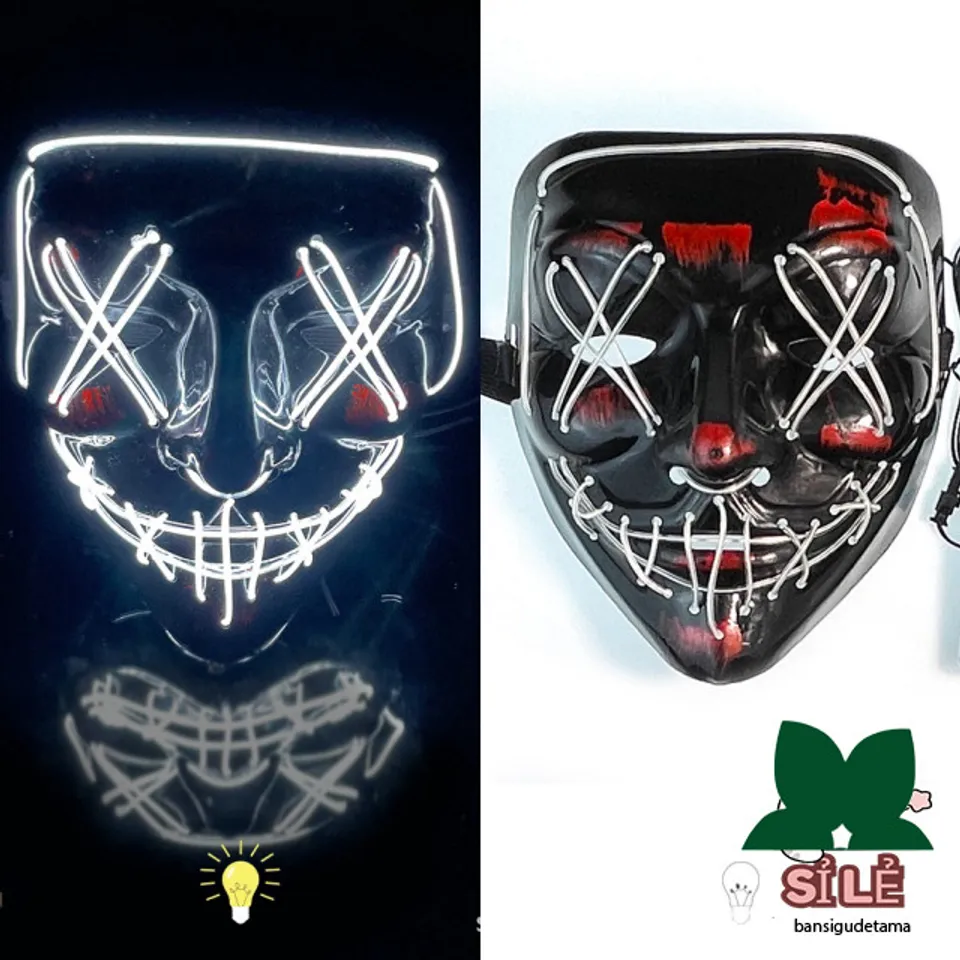 Mặt nạ LED hacker đủ màu sắc cho bữa tiệc Halloween độc đáo! | Chiaki.vn