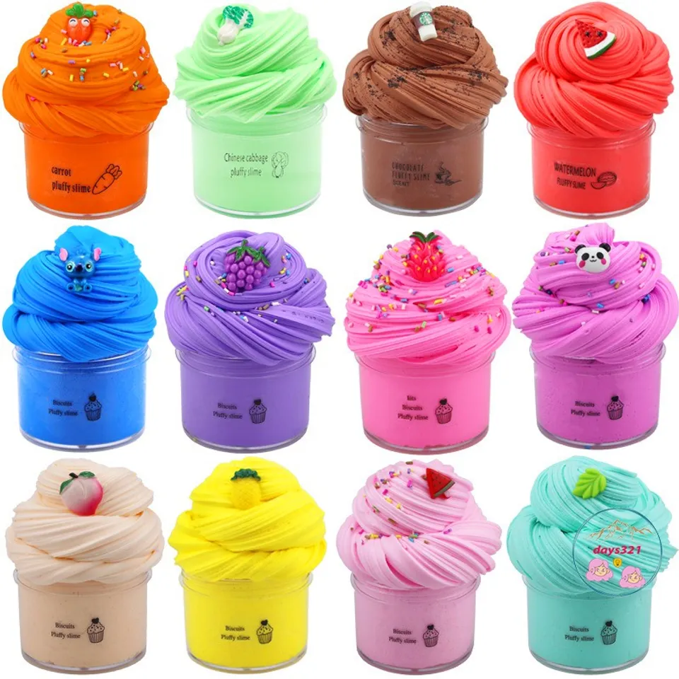 Slime Bơ Biscuits Pluffy Bánh Quy Slam mây đồ chơi smile Giảm Căng ...