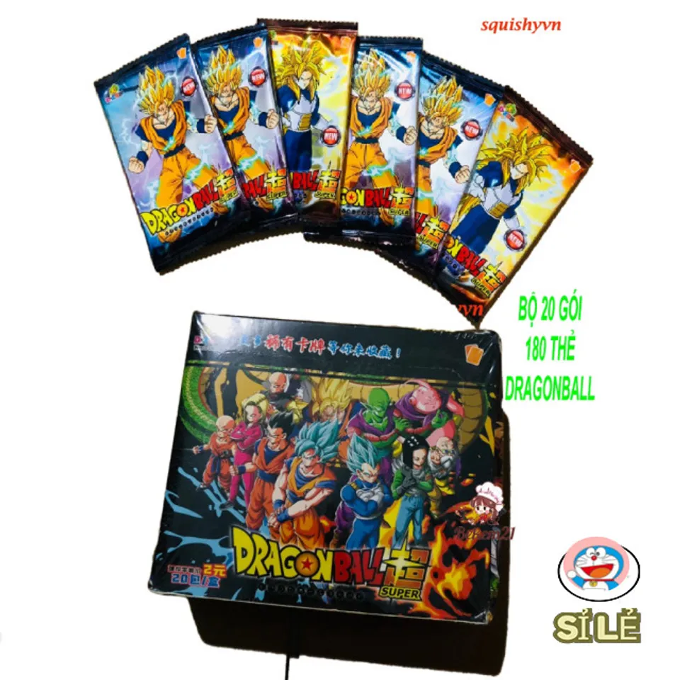 180 Thẻ Ngọc Rồng thẻ goku anime dragon ball Bộ Tập Thẻ Bài Son Goku ...