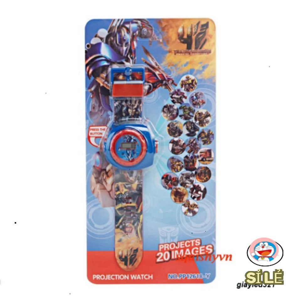 Đồng Hồ Kỹ Thuật Số Hình Hoạt Hình Marvel Iron Man & Spiderman Dành Cho ...