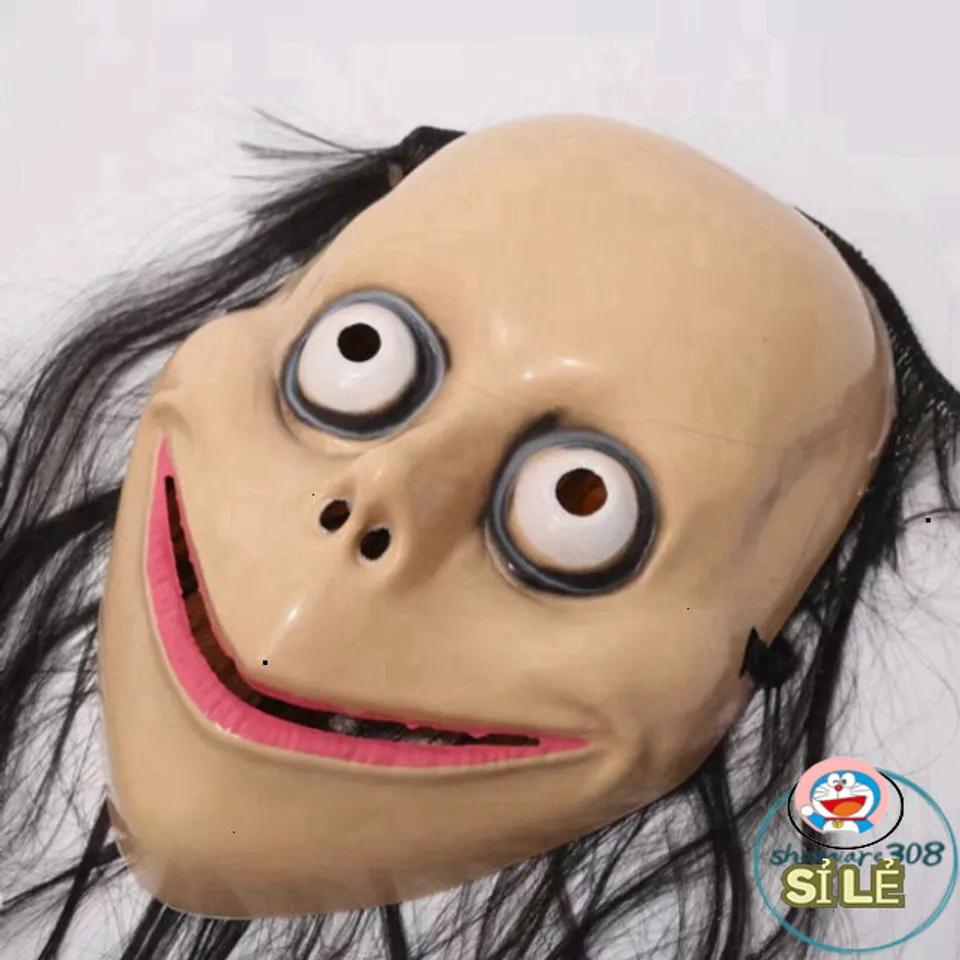 Mặt Nạ Rùng Rợn Halloween Momo Goofy - Nón Phù Thủy Tóc Dài Huyền Bí ...