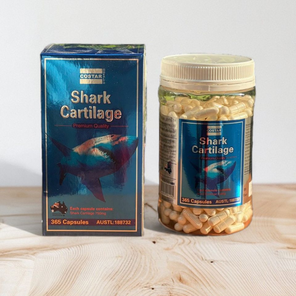 Viên uống sụn cá mập Shark Cartilage 750mg Costar 365 viên