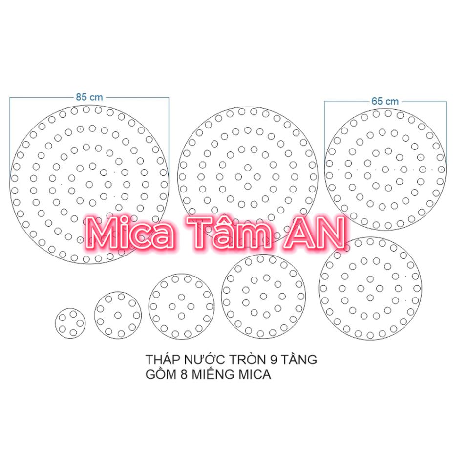 THÁP NƯỚC 9 TẦNG VUÔNG – NHẬN ĐẶT HÀNG MỌI KÍCH THƯỚC, ĐỘ DÀY 321466
