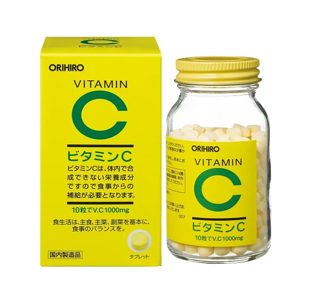 Viên uống Vitamin C Orihiro 1000mg Nhật Bản - Tăng cường sức đề kháng, làm sáng da, hỗ trợ collagen tự nhiên, sức khỏe toàn diện.