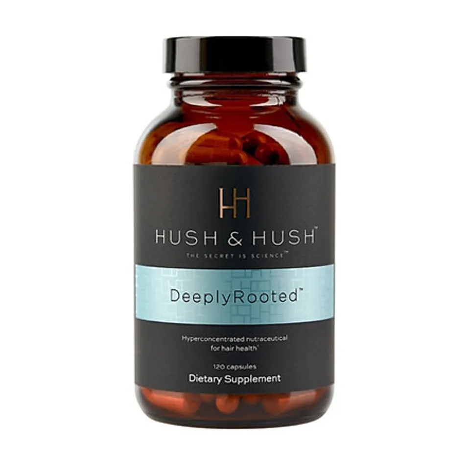 Viên uống hỗ trợ mọc tóc Hush & Hush Deeply Rooted của Mỹ - Phục hồi tóc yếu & giảm rụng hiệu quả - Lọ 120 viên