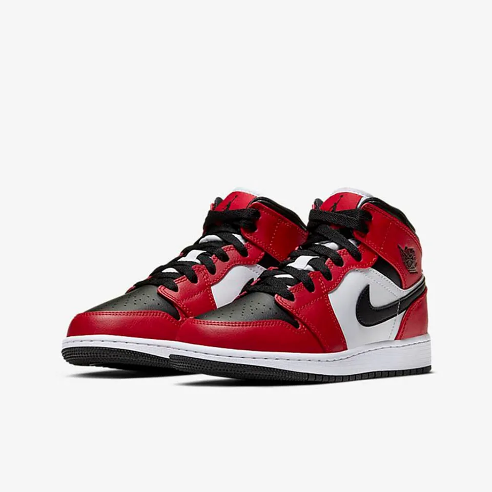 Giày Nike Jordan 1 Mid Chicago Black Toe 554724-069/554725-069