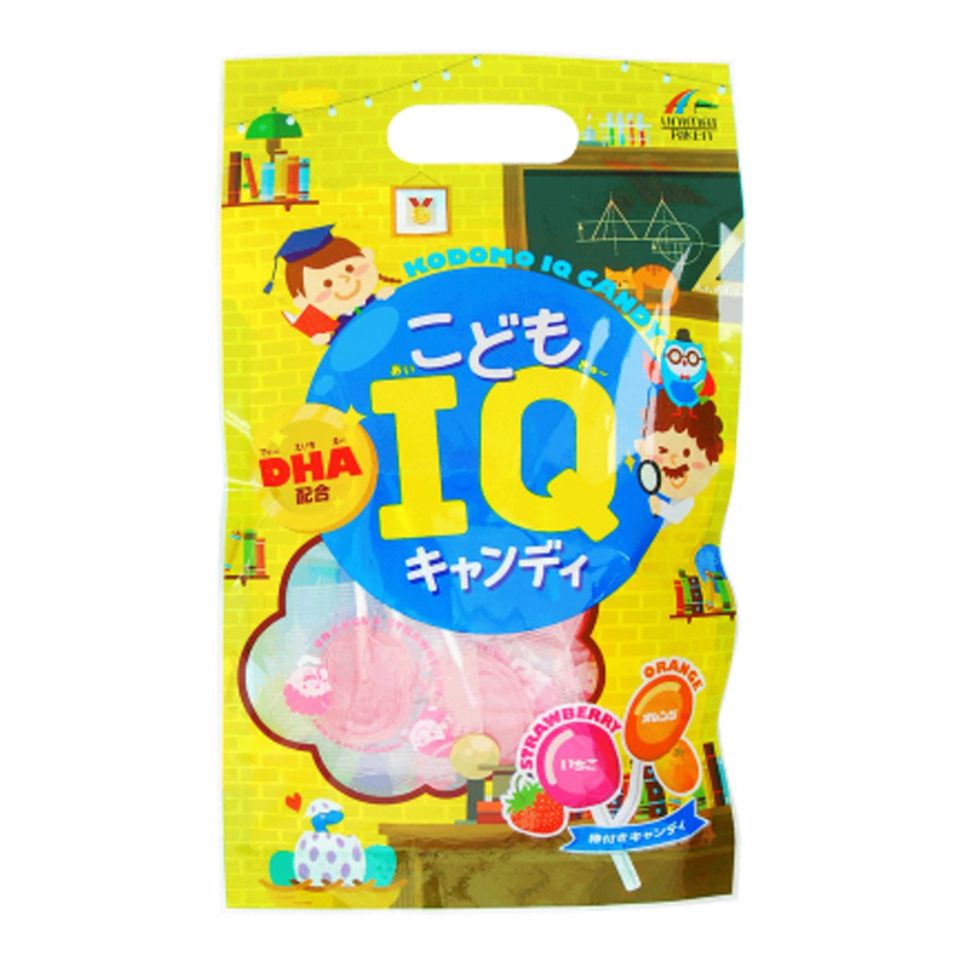 Kẹo mút Kodomo Unimat Riken hỗ trợ bổ sung canxi, DHA cho bé, Vàng