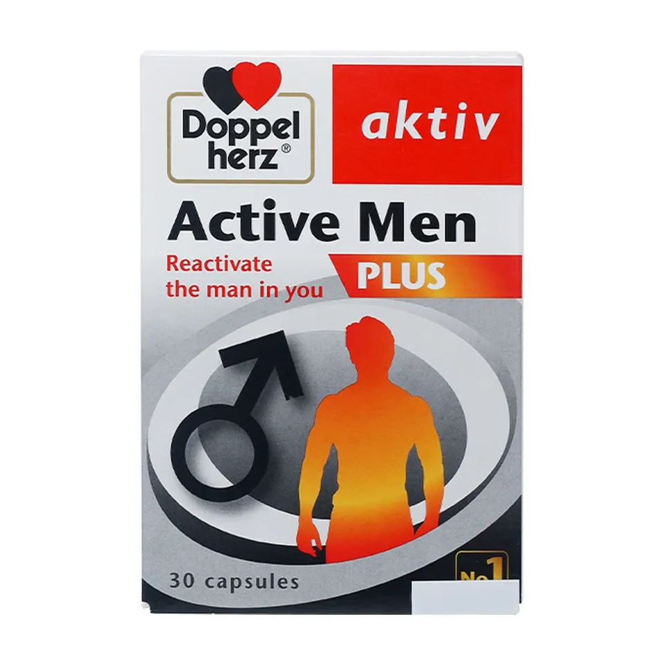 [Mã giảm giá lên tới 10%] (Hàng nhập khẩu) Doppelherz Active Men Plus bổ sung vitamin, khoáng chất cho nam