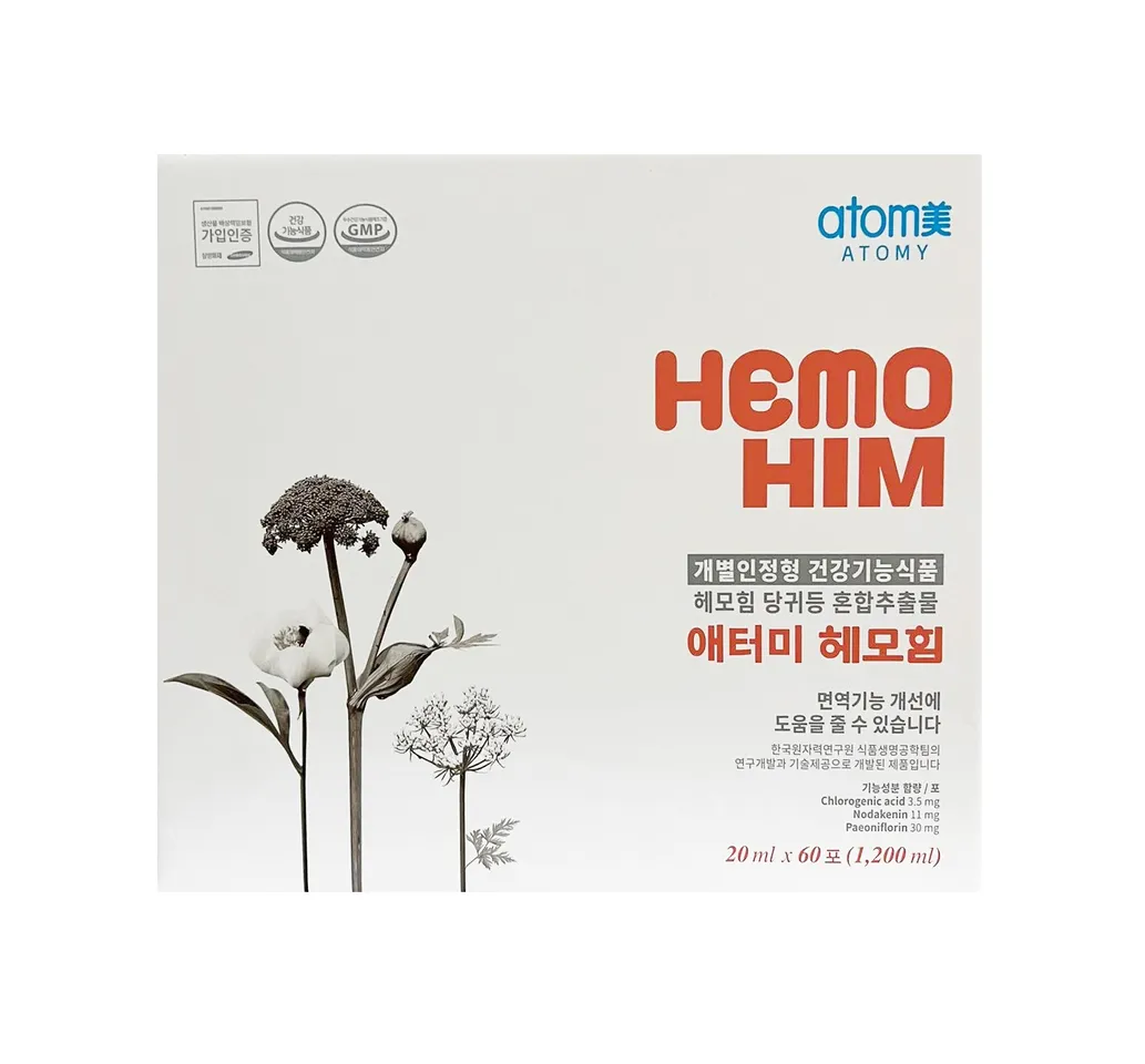 Nước Uống Thảo Mộc HEMOHIM Atomy - Thức Uống Tăng Cường Miễn Dịch, Hỗ Trợ Sức Khỏe, Hộp 60 Gói x 20ml Hàn Quốc