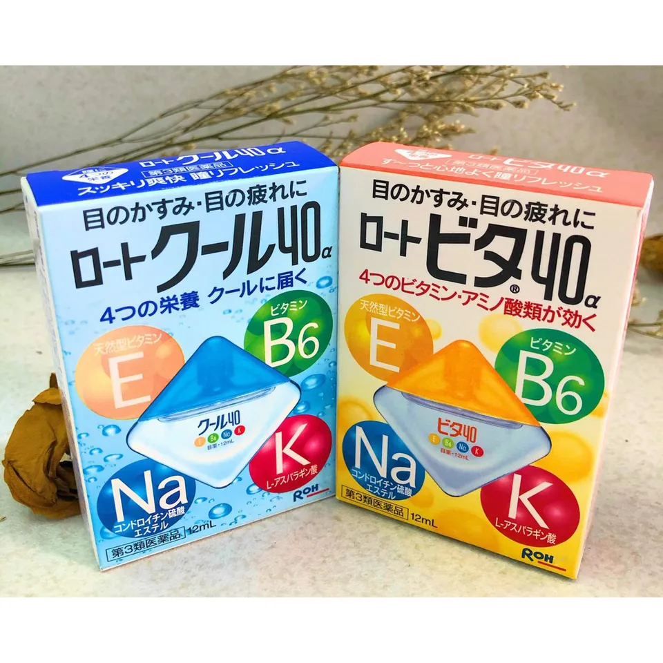 Nước Nhỏ Mắt Rohto Vita 12ml - Vitamin B40 Nhật Bản Hỗ Trợ Mắt Khỏe, Dưỡng Ẩm, Khó Chịu Do Mỏi Mắt, Hỗ Trợ Chăm Sóc Mắt Thường Xuyên, màu xanh the mát