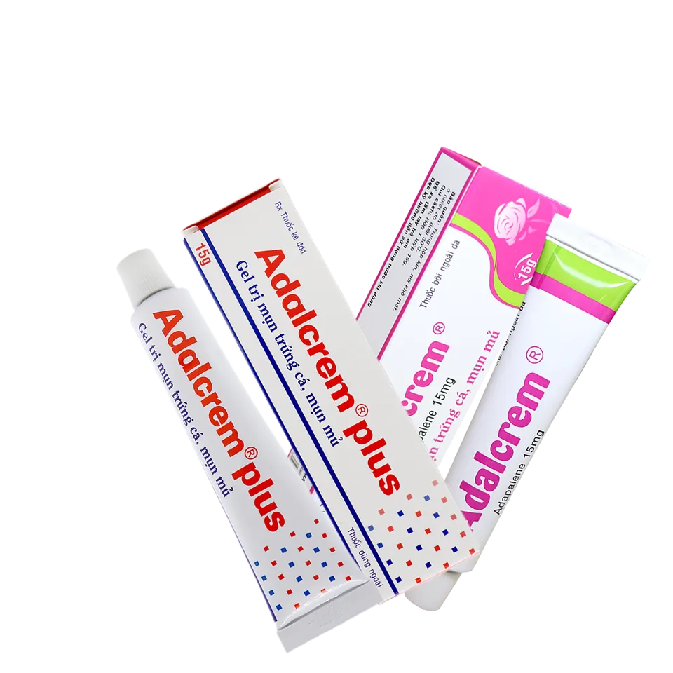 Kem Trị Mụn Trứng Cá Adalcrem Plus - Giúp Giảm Mụn Đầu Đen, Nốt Sần và Mụn Mủ - Dành Cho Da Mặt, Ngực, Lưng