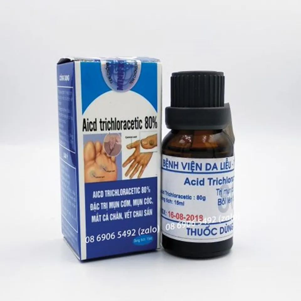 [Chuẩn Viện Da Liễu] Loại Bỏ Mụn Cơm - Mụn Cóc - Mắt Cá Chân - Acid Trivhloracetic 80%