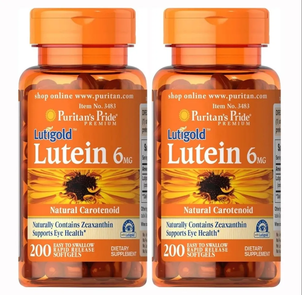 Viên Uống Bổ Mắt Lutein Puritan's Pride 6mg của Mỹ 200 viên