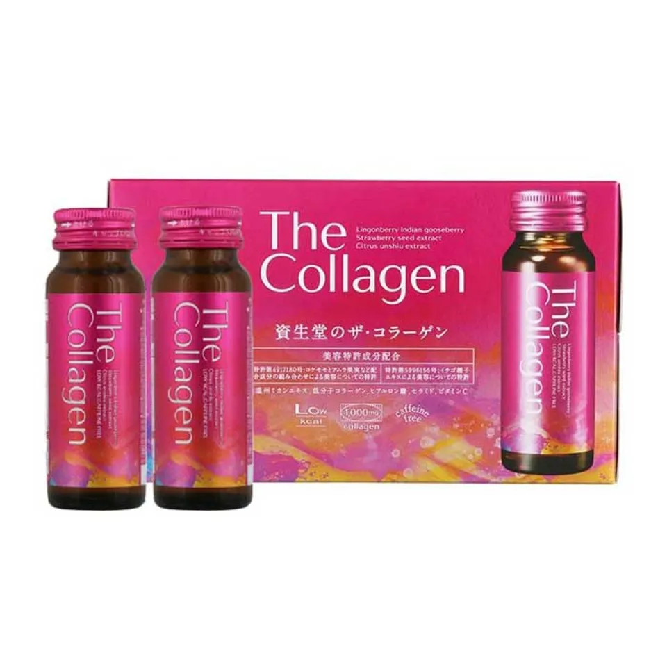 Nước Uống Đẹp Da The Collagen Shiseido 50ml X 10 Lọ - Collagen Nhật Bản Giúp Da Căng Mướt, Giảm Nếp Nhăn và Bảo Vệ Da Khỏi Tác Nhân Môi Trường
