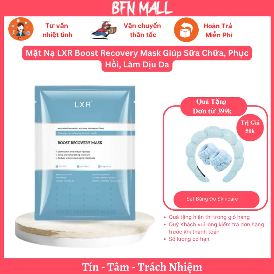 Mặt Nạ LXR Boost Recovery Mask Giúp Sữa Chữa, Phục Hồi, Làm Dịu Da