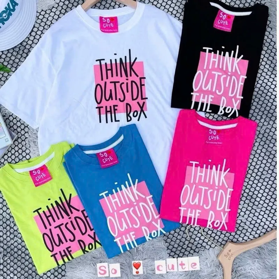 Áo Thun Nữ So Cute Thái Lan - Thiết Kế Thời Trang Trẻ Trung, Chất Liệu Cotton Mềm Mại, Họa Tiết Đáng Yêu, Đen