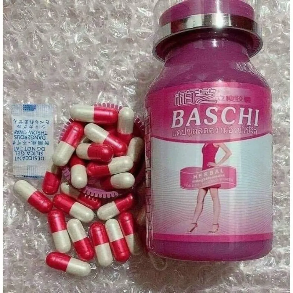 Viên Giảm Cân BASCHI HỒNG 40 viên - Giảm 3-5kg Nhanh Chóng, Không Mệt Mỏi, Thực Phẩm Chức Năng Chính Hãng
