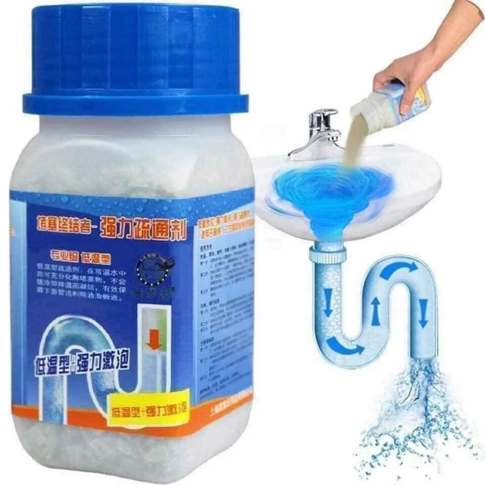 Combo 05 lọ - Bột Thông Bồn Cầu Thông Cống Nghẹt Tiện Lợi 268g