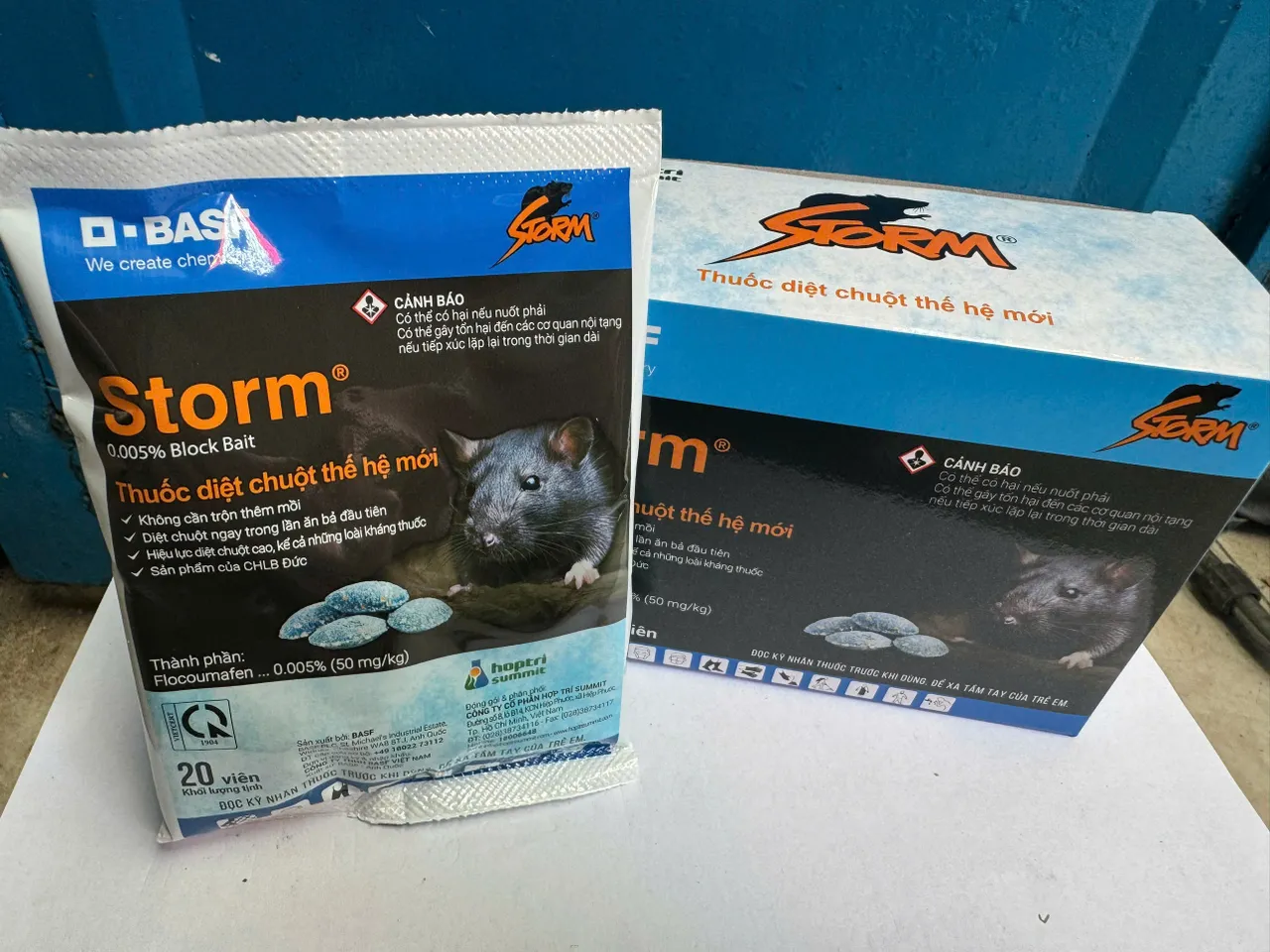 Thuốc Diệt Chuột Storm 20 Viên - Giải Pháp Tiện Dụng, Hiệu Quả Cho Gia Đình, Giao Hàng Hỏa Tốc Tại TP.HCM