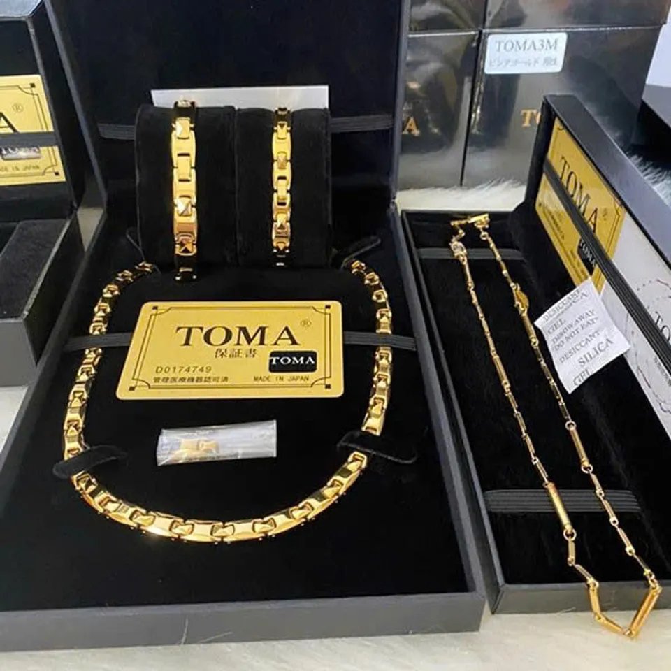 Vòng Điều Hòa Huyết Áp Toma Đeo Cổ Và Tay - Sản Phẩm Chăm Sóc Sức Khỏe Cao Cấp, Giúp Quản Lý Huyết Áp và Giảm Căng Thẳng, Vòng cổ nam