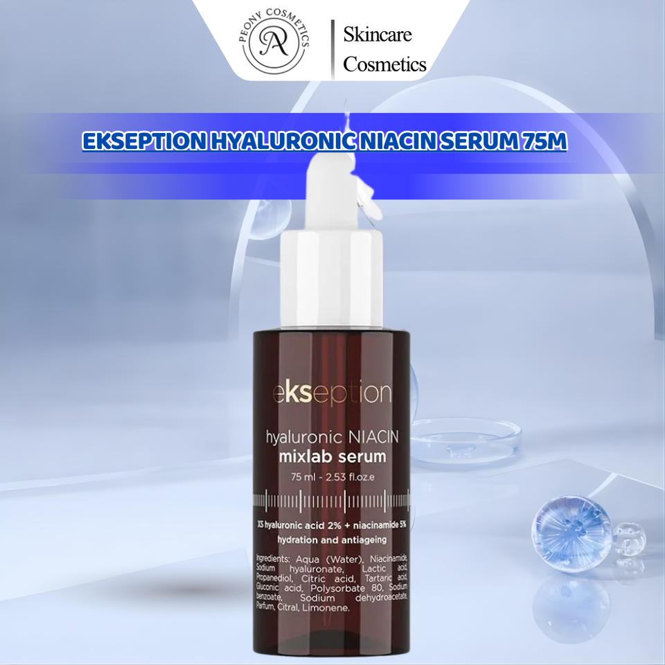 Ekseption Hyaluronic Niacin Serum 75ml - Tinh Chất Dưỡng Ẩm, Mờ Thâm Mụn, Cải Thiện Sắc Tố Cho Tất Cả Các Loại Da