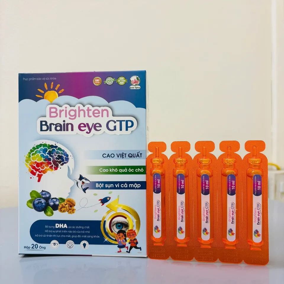 Siro Sáng mắt Bổ não 2 trong 1 - BRIGHTEN Brain Eye 20 ống