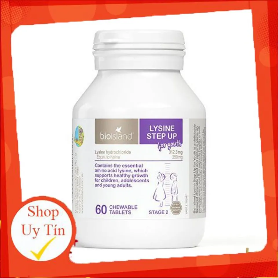 BIO LYSINE viên Tăng chiều cao cho bé bio island lysine  ?NEW? Chính hãng ÚC
