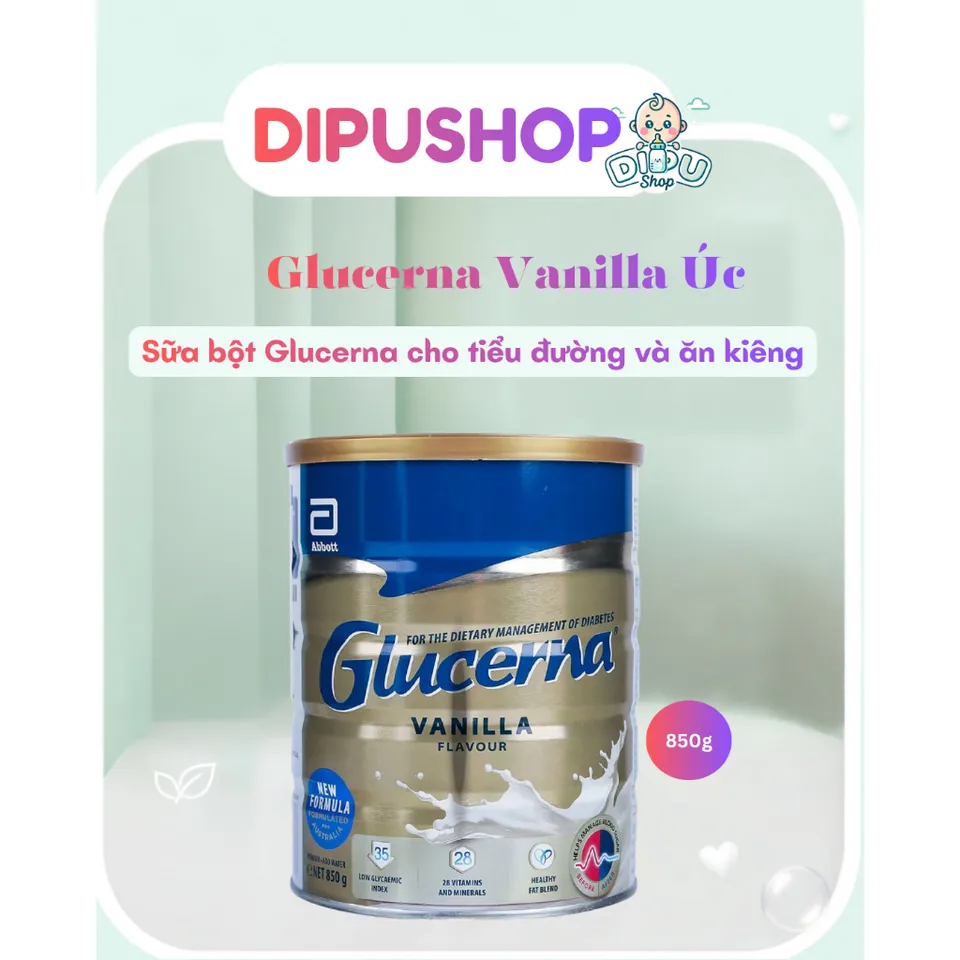 Sữa Bột Glucerna của Úc hộp 850g