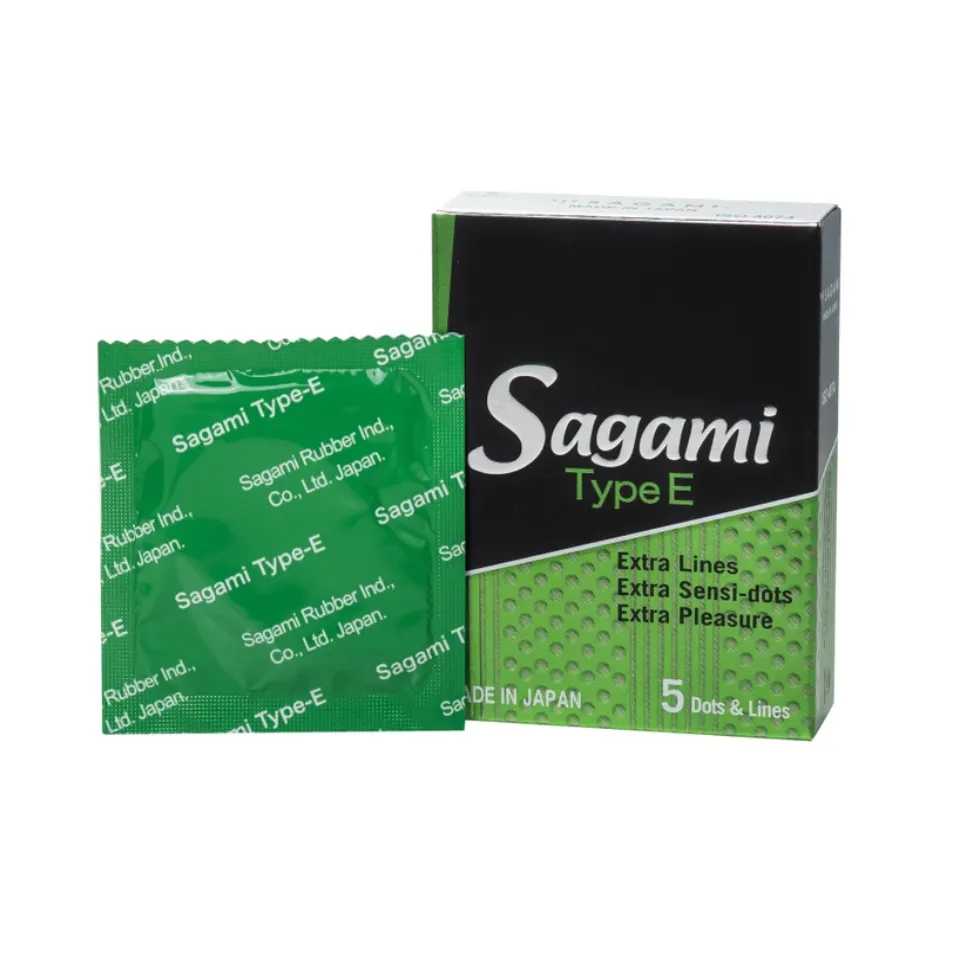 Bao cao su gân gai Sagami Type E Nhật Bản
