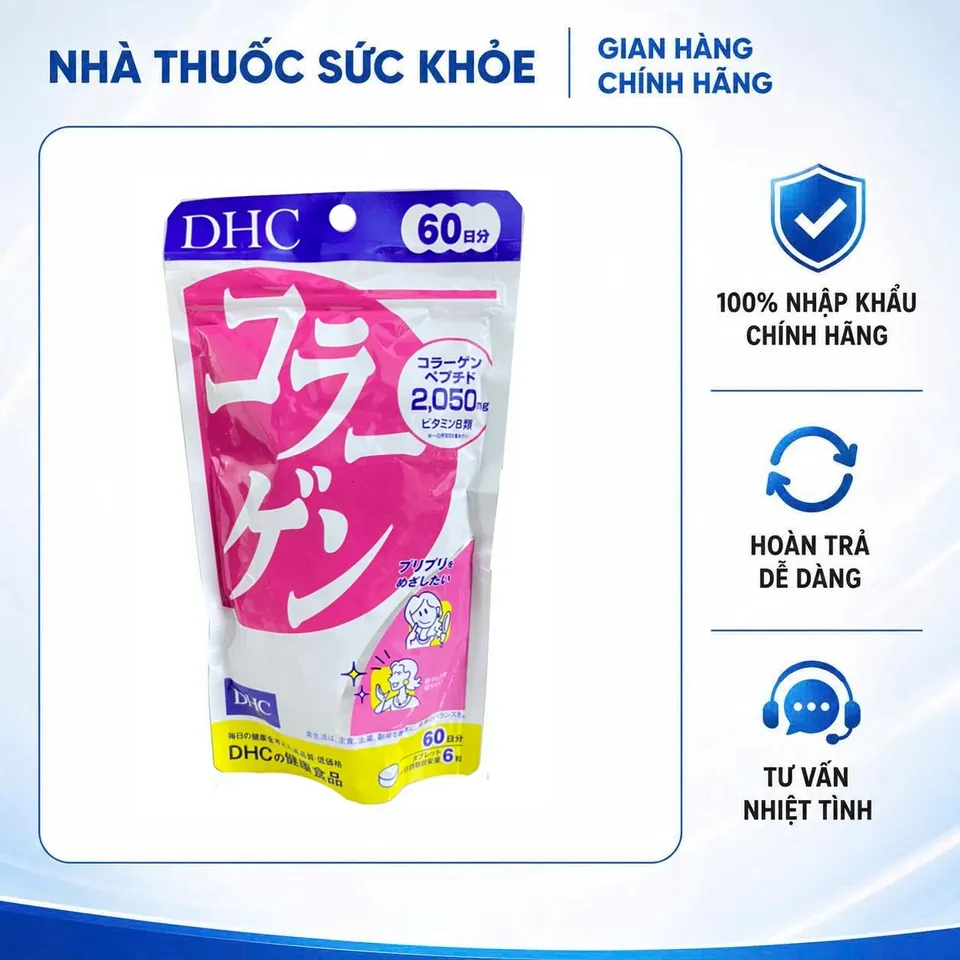 [Hàng nhập khẩu] DHC collagen dạng viên của Nhật, 30 ngày
